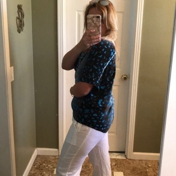 ROBBI & NIKKI ANIMAL PRINT TOP sz S - Picture 4 of 8